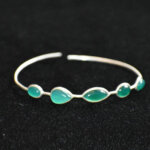 Green Onyx Sleek Bangle