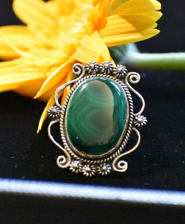 Regal Melachite Ring