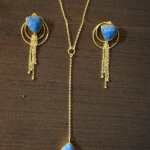 Mystic Lagoon Tassel Set (Blue Apatite)