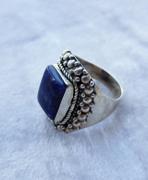 Azurite Traditional Ring