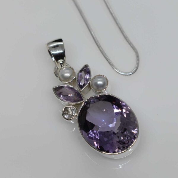 Moon & Orchid Pendant