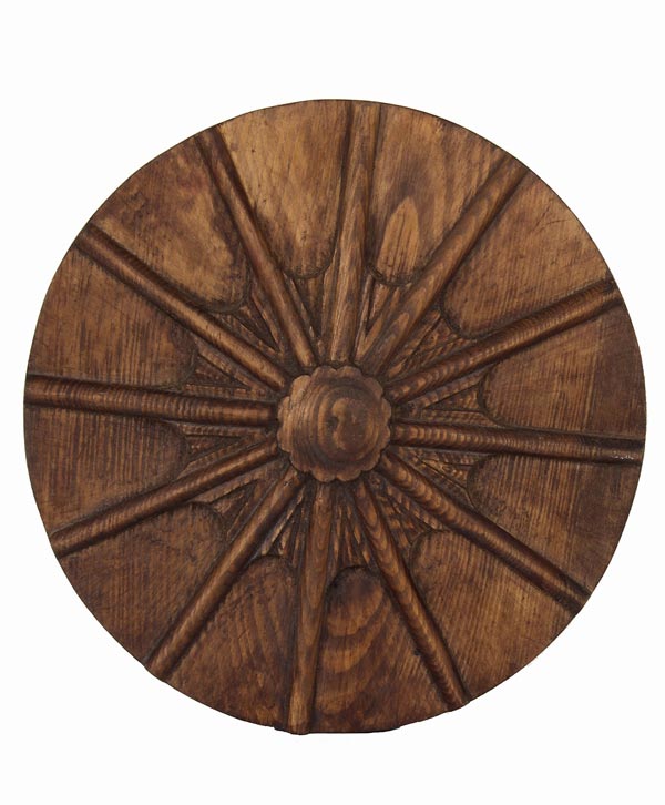Hand Carved Wheel Art