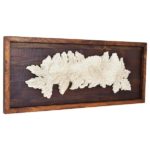 Hand Carved Grapes & Leaves Wall Art