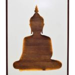 Hand Cut Budha With Lighting Art