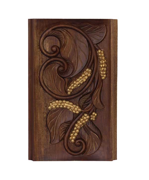 Intricately Hand Carved Leaves