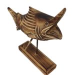 Burnt Effect Fish Art Piece