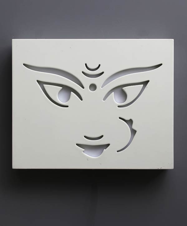Divine Lit Durga Face Art