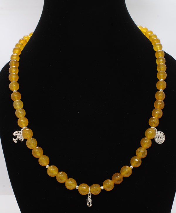 Yellow Onyx Charm