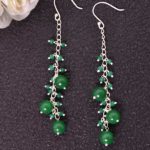 Green Blossom Dangles