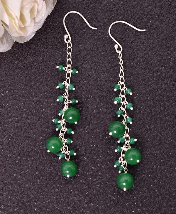Green Blossom Dangles