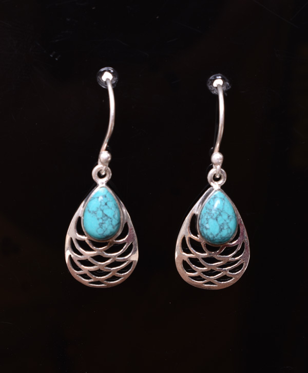Turquoise Petal Drop