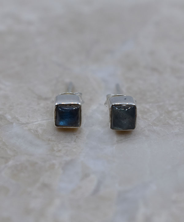 Labradorite Stud Earrings