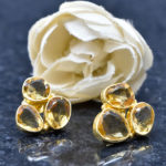 Citrine Stone Stud Earrings