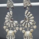 Peacock Glint Jhumkas
