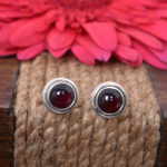 Garnet Studs