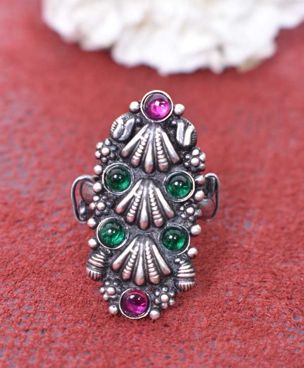 Scarlet Bloom Ring