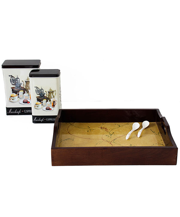 Printed Base Wooden Tray