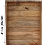 Wooden Tray With Carved Side Borders (Medium)