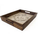 Hand Cut Base Wooden Tray