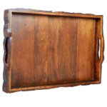 Raw Wood Design Wooden Tray (Big)