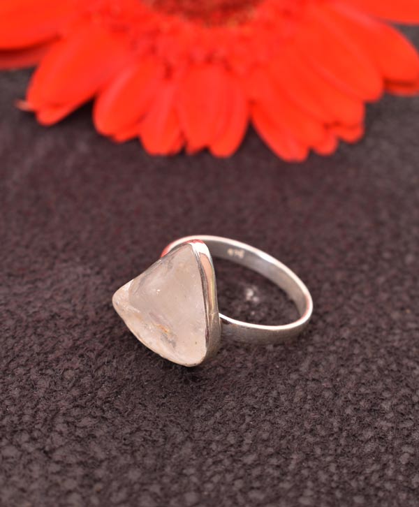 Uncut Crystal Ring