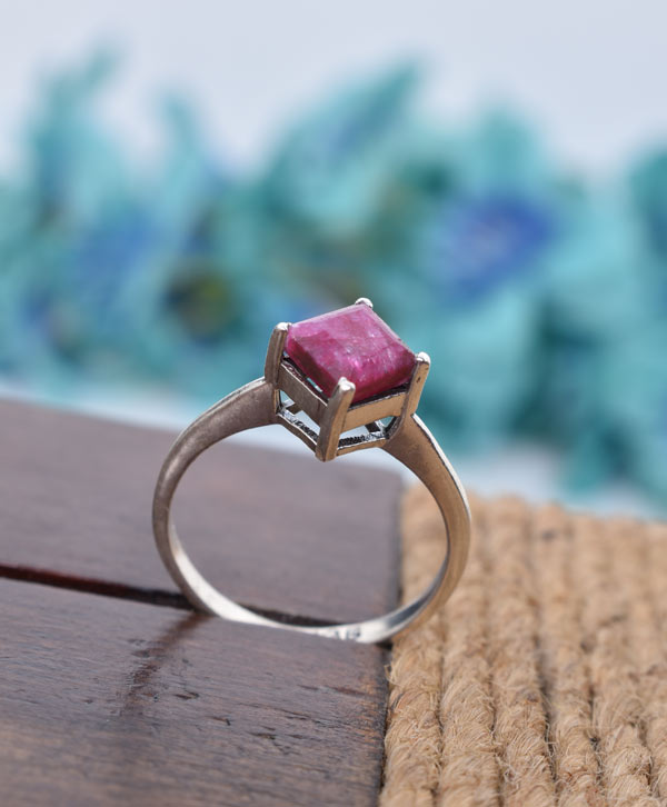 Crimson Prism Ring