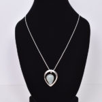 Aqua Teardrop Charm