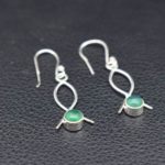 Green Onyx Wired Earrings