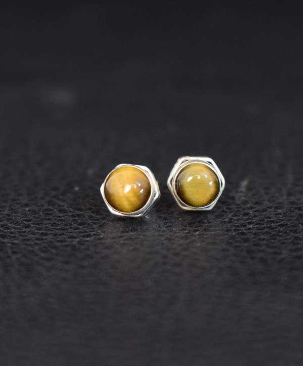 Tiger Eye Studs