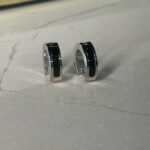Silver And Black Hoops