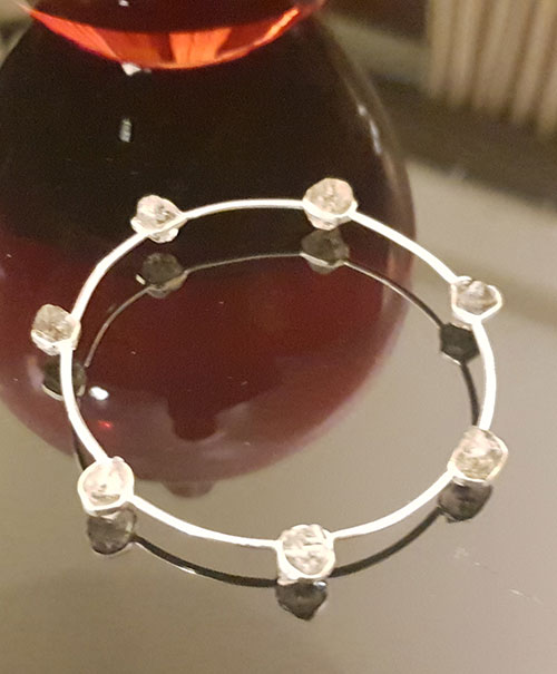 Harkimer Diamond Bangle - Platear