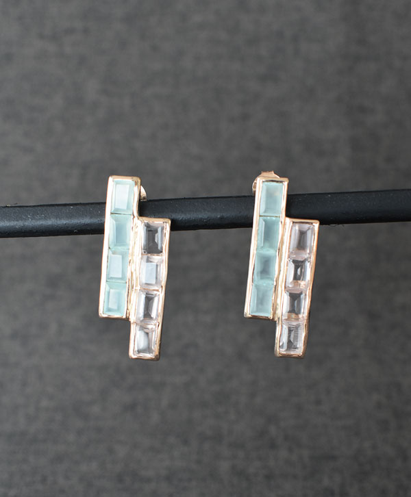 Brick Style Earrings