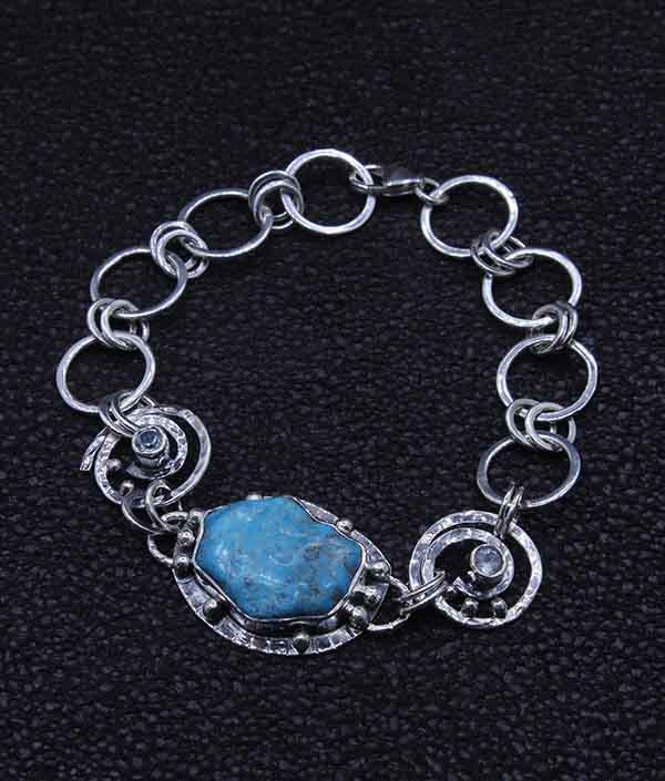 Sam Patania Sleeping Beauty Link Bracelet | Patania Jewelry