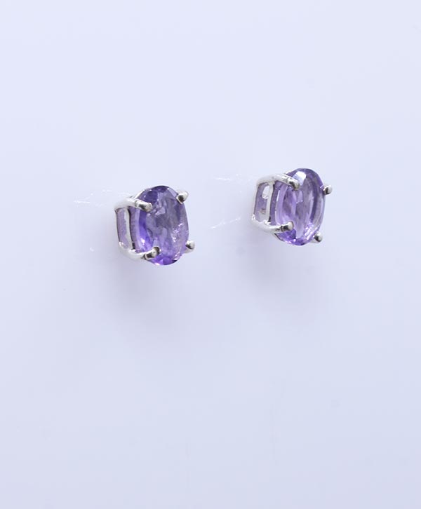 Lavender Amethyst Stud