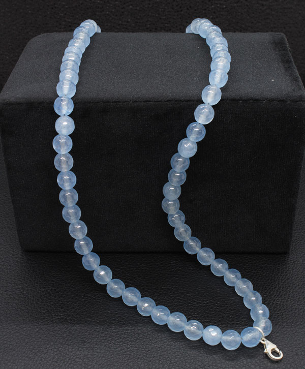 Air Force Blue Onyx Stone Necklace - Platear