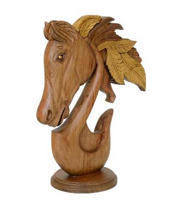 Intricately Hand Crafted Horse Face Art