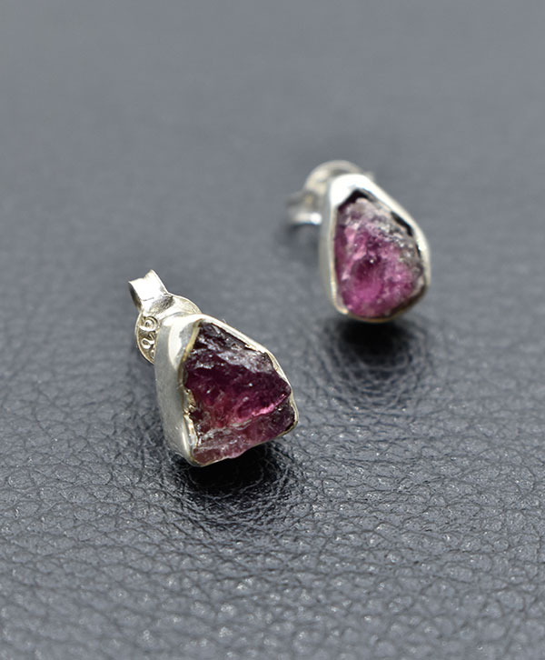 Rectangle-Cut Natural Ruby & Diamond Earrings 1/5 ct tw 14K Yellow Gold |  Jared
