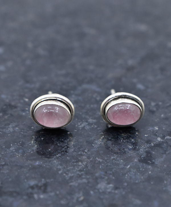 Rose Quartz Stud Earrings Rose Quartz 9x9 Trillion Stud Earrings Rose Quartz  Jewelry Pink Gemstone Earrings Rose Quartz Post Earrings - Etsy