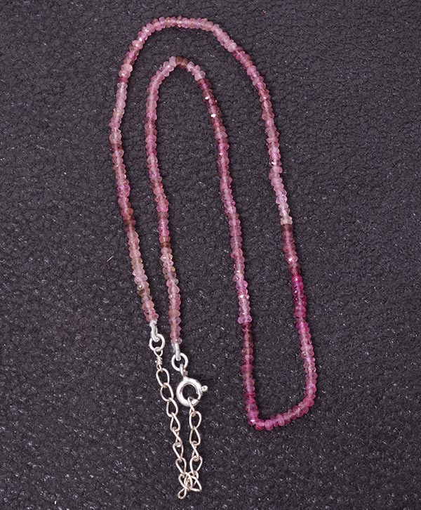 Single Light Pink Tourmaline Necklace - JK Designs Jewelry