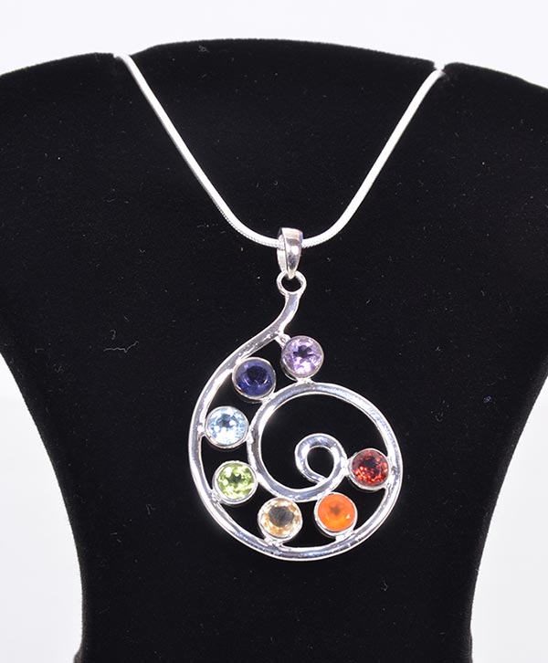 Chakra pendant clearance stones