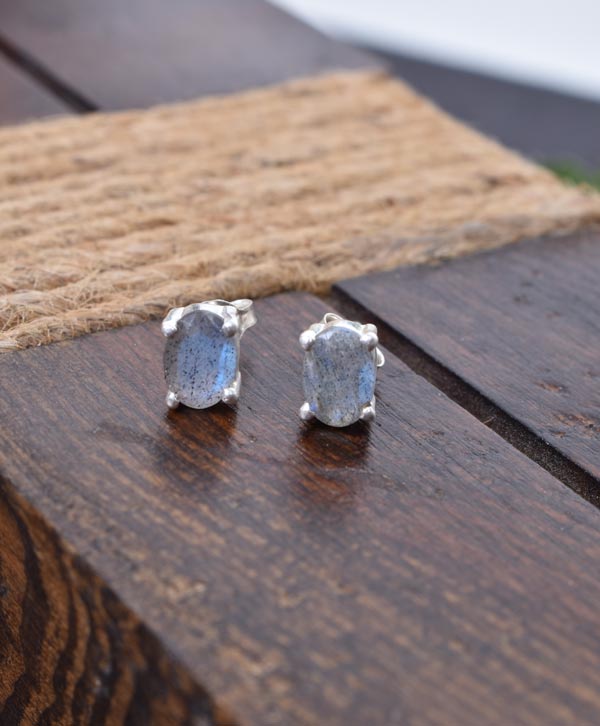 Grey Whisper Studs