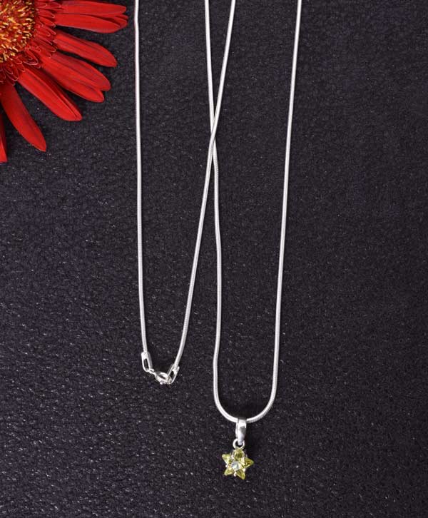 Peridot Star Pendant
