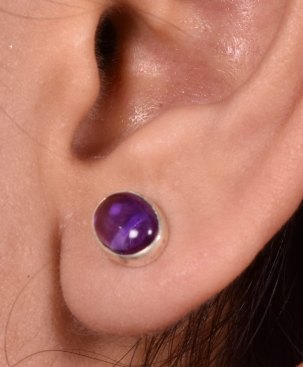Lavender Amethyst Studs