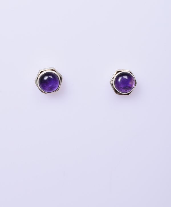 Pure Titanium Earrings Amethyst Facet Cut Hypoallergenic Nickel Free S –  Pretty Sensitive Ears