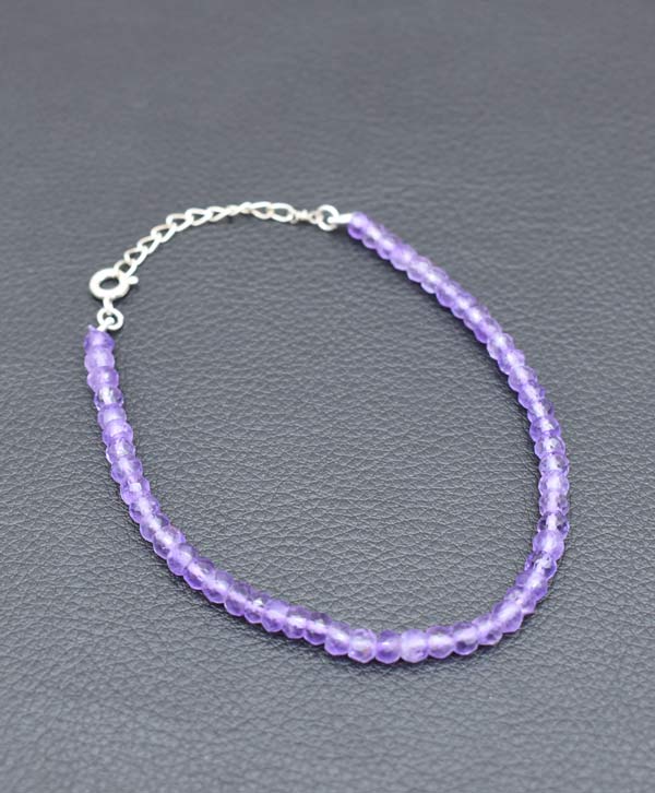 Purple Heishi Bracelet, Lavender Purple White, Stretch Bracelet, Handmade,  New - Etsy | Purple beaded bracelets, Diy bracelets patterns, Bracelets  handmade beaded